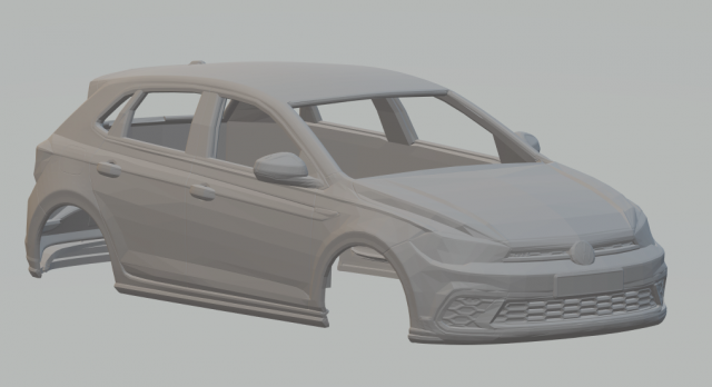 Volkswagen polo gti 3D Принт Модель .c4d .max .obj .3ds .fbx .stl .blend