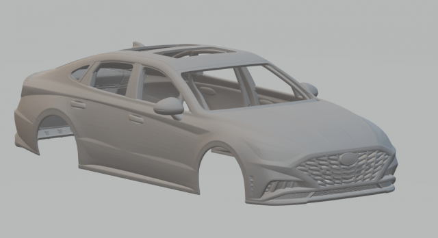 Hyundai sonata Modello di stampa 3D .c4d .max .obj .3ds .fbx .stl .blend 