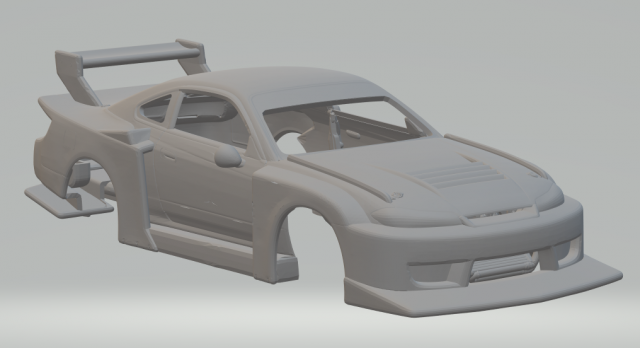 Nissan LB Super Silhouette Silvia S15 Modèles 3D en vedette .c4d .max .obj .3ds .fbx .stl .blend 