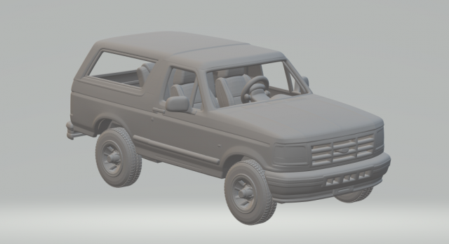 Fordbronco 92 Modelo de Impressão 3D .c4d .max .obj .3ds .fbx .stl .blend 