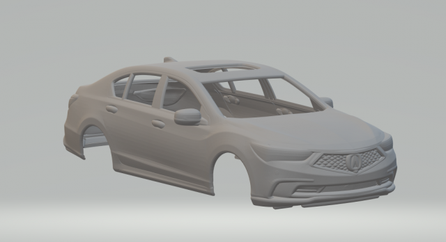 Acura rlx Modello di stampa 3D .c4d .max .obj .3ds .fbx .stl .blend