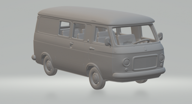 Fiat 238 bus Modello di stampa 3D .c4d .max .obj .3ds .fbx .stl .blend