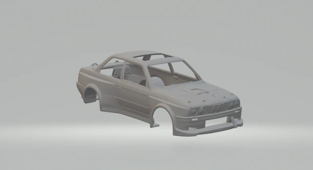 325i drift 3D Print Model .c4d .max .obj .3ds .fbx .stl .blend 