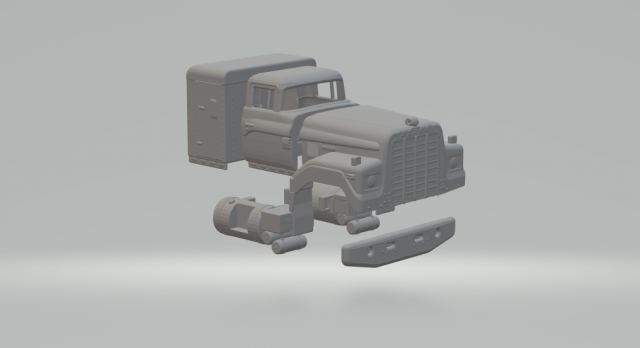 73-75 Dodge Big Horn 3D Принт Модель .c4d .max .obj .3ds .fbx .stl .blend 