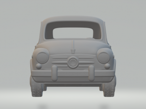 Fiat 500 Mk1 Topolino 1936 3D Принт Модель