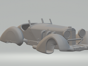 Mercedes-Benz SSK Roadster 1930 Modelo de Impressão 3D