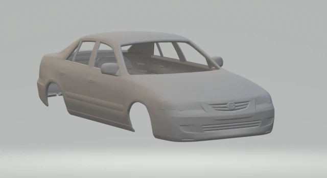 MAZDA 626 SEDAN 97 3D Print Model .c4d .max .obj .3ds .fbx .stl .blend 