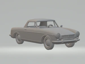FIAT 1600 S CABRIOLET 1963 р.в 3D Принт Модель