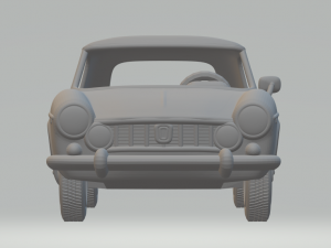FIAT 1600 S CABRIOLET 1963 3D Print Model