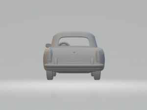 FIAT 1600 S CABRIOLET 1963 3D Print Model