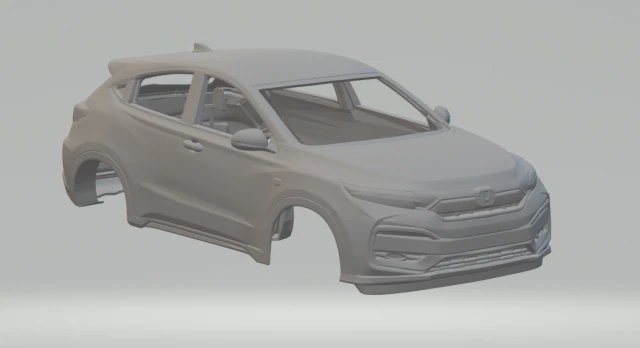 Honda xrv 3D Print Model .c4d .max .obj .3ds .fbx .stl .blend 