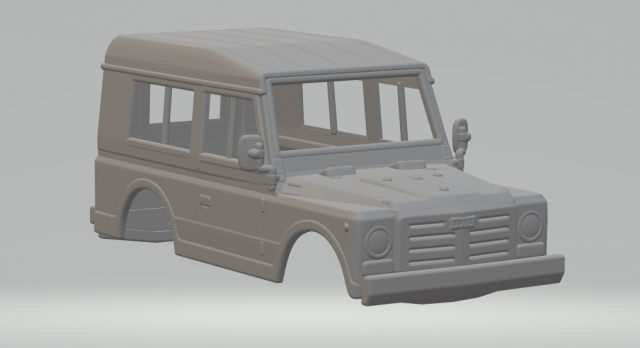 Fiat campagnola 3Dプリントモデル .c4d .max .obj .3ds .fbx .stl .blend 
