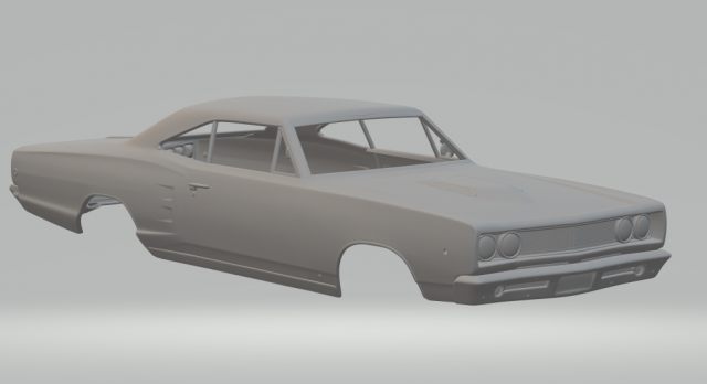 Dodge coronet 68 3D Baskı Modeli .c4d .max .obj .3ds .fbx .stl .blend 