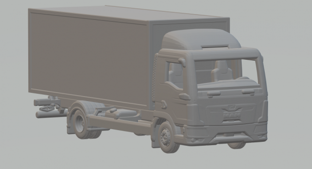 Man tgl BOX TRUCK 3D Print Model .c4d .max .obj .3ds .fbx .stl .blend 