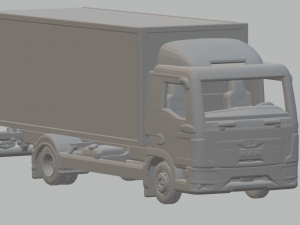 Man tgl BOX TRUCK Modello di stampa 3D