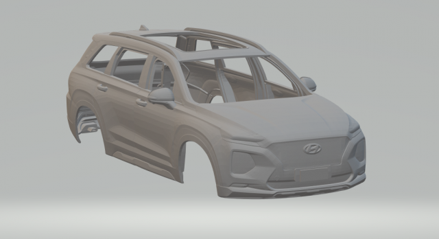Hyundai santa fe cn 2020 3D Print Model .c4d .max .obj .3ds .fbx .stl .blend