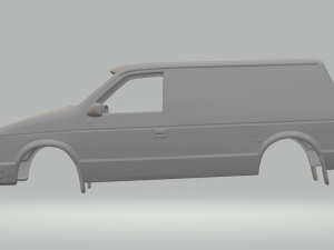 Dodge mini ram van 84 3D Print Model
