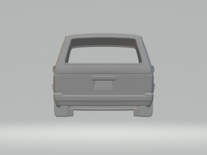 Dodge mini ram van 84 3D Print Model