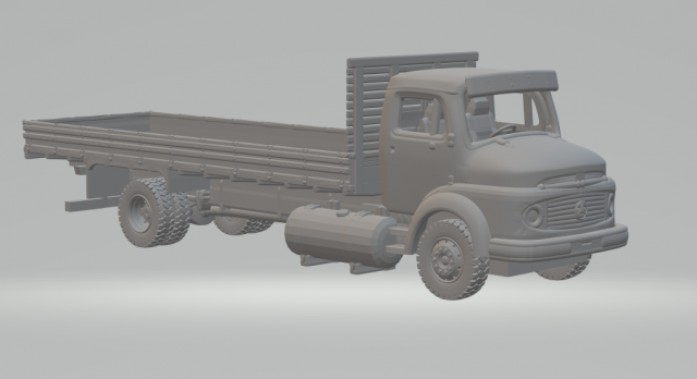 Mercedes 1113 3D Принт Модель .c4d .max .obj .3ds .fbx .stl .blend 