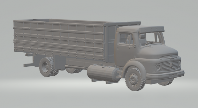 Mercedes 1113 grain 3D 打印模型 .c4d .max .obj .3ds .fbx .stl .blend 