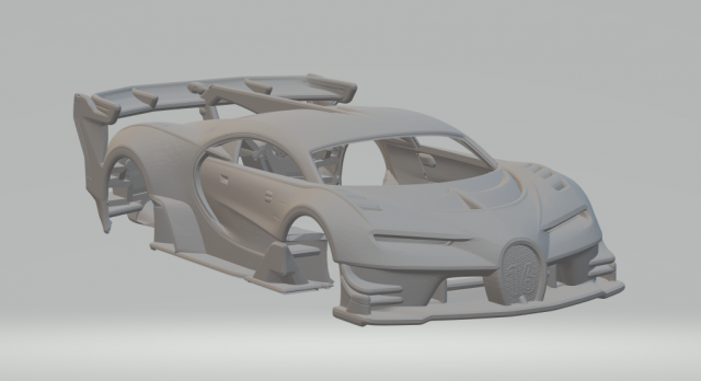 Bugati vision gt 3D 프린트 모델 .c4d .max .obj .3ds .fbx .stl .blend 