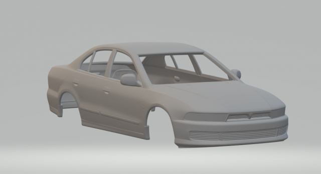 Mitisubishi galant Modelo de Impressão 3D .c4d .max .obj .3ds .fbx .stl .blend 
