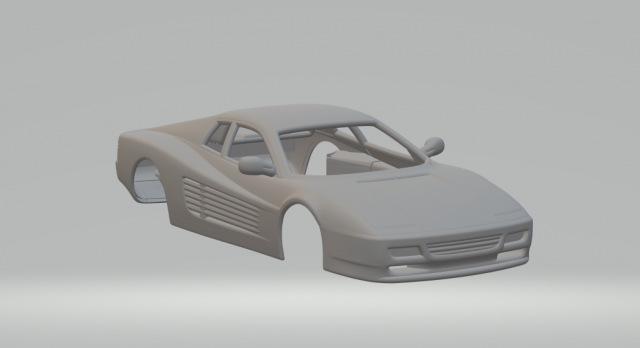 Ferrari 512tr 3D Print Model .c4d .max .obj .3ds .fbx .stl .blend 