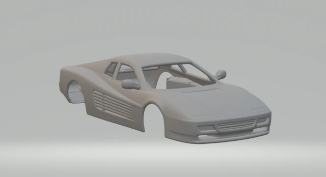 Ferrari 512tr 3D Print Model .c4d .max .obj .3ds .fbx .stl .blend 