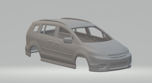 Mazda 5 2005 3D 打印模型 .c4d .max .obj .3ds .fbx .stl .blend 