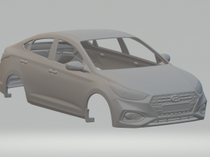 Hyundai accent Modèles 3D en vedette