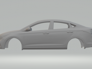 Hyundai accent 3D-printmodel