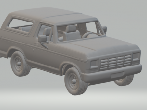 F100Bronco mk2 3Dプリントモデル