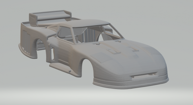 NISSAN 280ZX IMSA GTX 1981 3D प्रिंट मॉडल .c4d .max .obj .3ds .fbx .stl .blend 