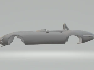 Jaguar E-Type Group 44 Racing Car 3D Print Model