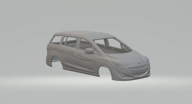 Mazda 5 2011 3D Print Model .c4d .max .obj .3ds .fbx .stl .blend 