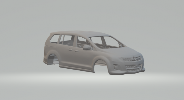 Mazda mpv 3D Print Model .c4d .max .obj .3ds .fbx .stl .blend 