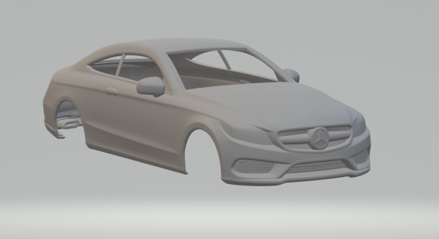 Mercedes benz class c coupe 2017 Modelo de Impressão 3D .c4d .max .obj .3ds .fbx .stl .blend 