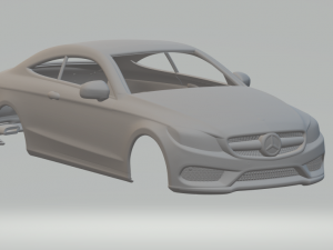 Mercedes benz class c coupe 2017 Model Cetak 3D