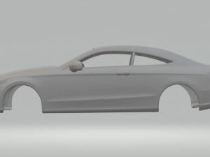 Mercedes benz class c coupe 2017 Modelo de Impressão 3D