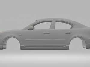 Mazda 3 sedan mk1 Modèles 3D en vedette
