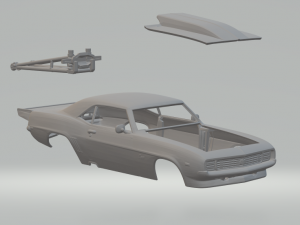 Camaro dragster 3D Print Model