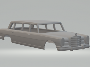 Mercedes bez pullman limousine Modèles 3D en vedette