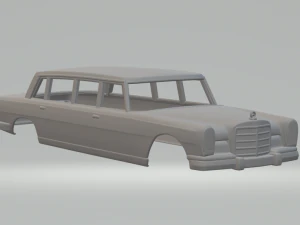 メルセデスベンツのプルマンリムジン 3Dプリントモデル