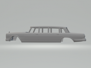 Mercedes bez pullman limousine 3Dプリントモデル