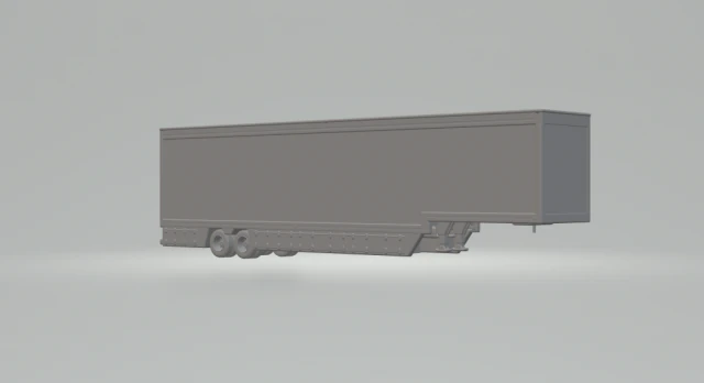 Trailer box usa low 3D Print Model .c4d .max .obj .3ds .fbx .stl .blend 