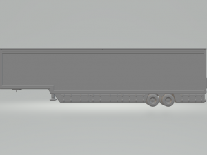 Trailer box usa low Modèles 3D en vedette