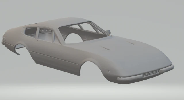 Ferrari 365 gtb daytona 3D Print Model .c4d .max .obj .3ds .fbx .stl .blend 