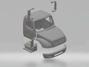 Cabina Freightliner Business Class M2 Modello di stampa 3D