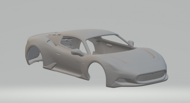 Maserati MC20 3D Print Model .c4d .max .obj .3ds .fbx .stl .blend