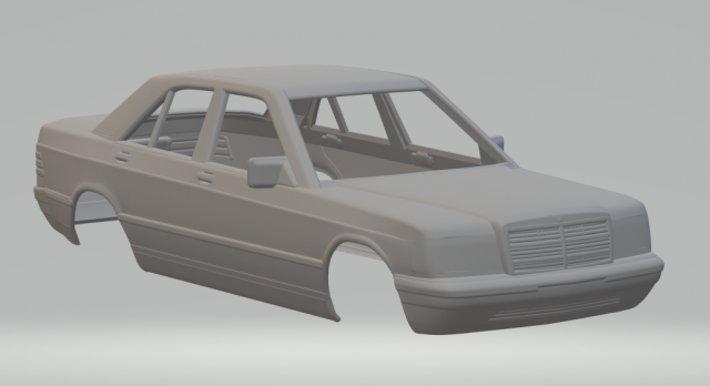 Mercedes benz 190 Model do druku 3D .c4d .max .obj .3ds .fbx .stl .blend 